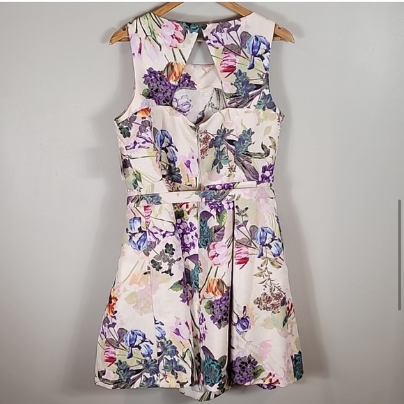 Nwt Danny & Nicole Floral Fit & Flare Dress Size 18 - Picture 12 of 15